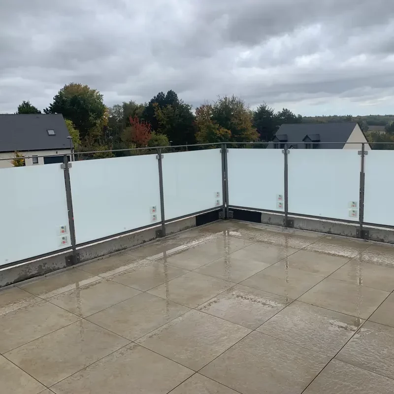 Garde corps vitré de terrasse oise