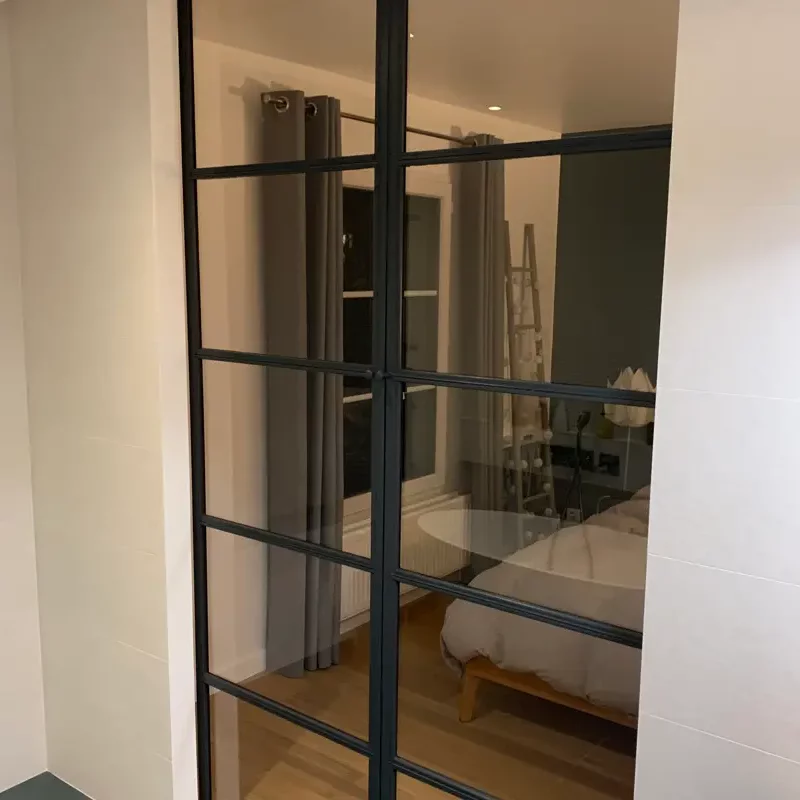 Verrière coulissante de salle de bain sur mesure beauvais